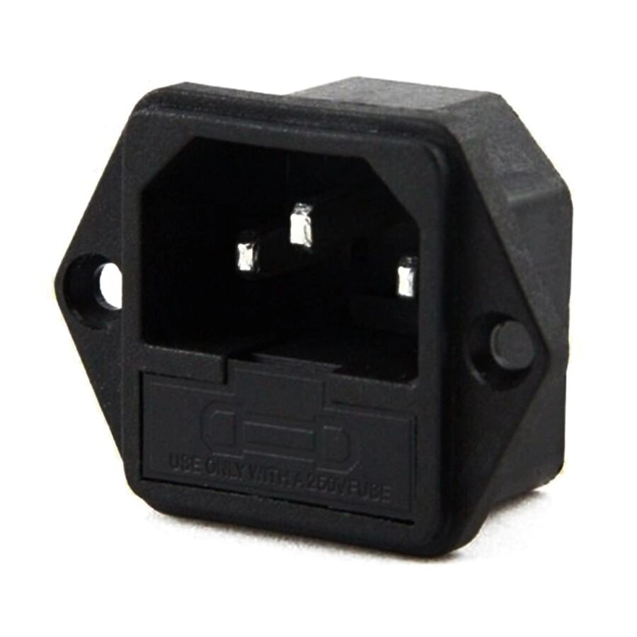 IC-213%20C14%20Power%20Soket%20Erkek%20Şase%20Kulaklı%20(Sigorta%20Yuvalı)