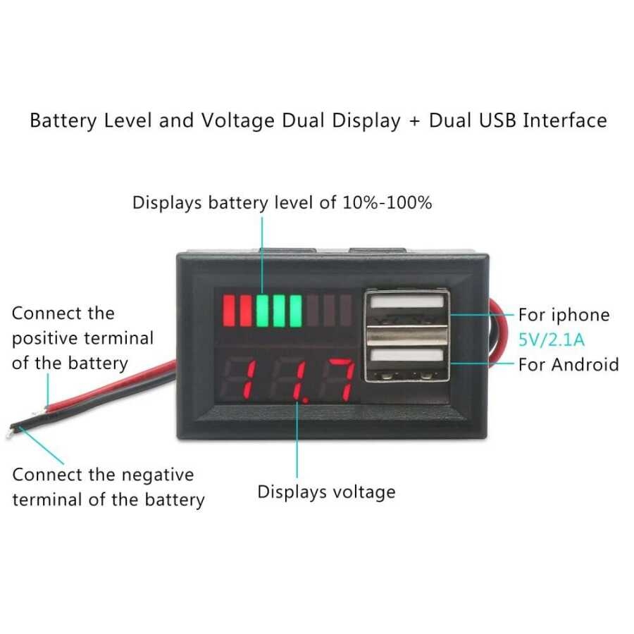 12V%20Akü%20Kapasite%20Göstergesi%20-%205V%202A%20USB%20Çıkışlı