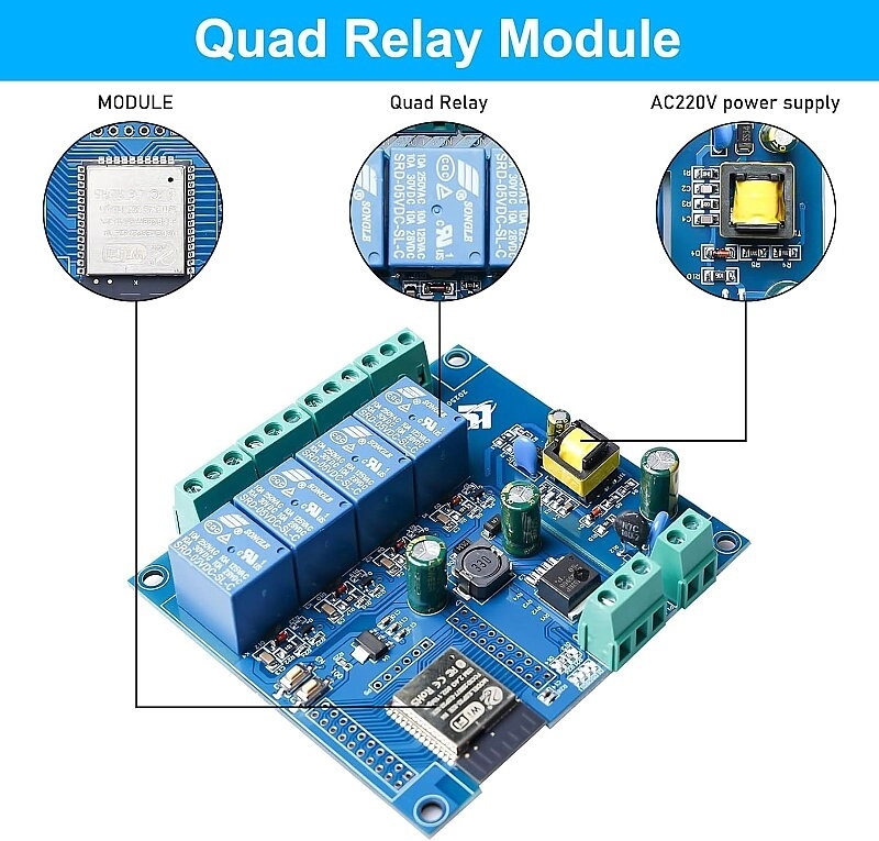 ESP32%20WiFi%20Bluetooth%204%20Kanal%20Röle%20Kartı