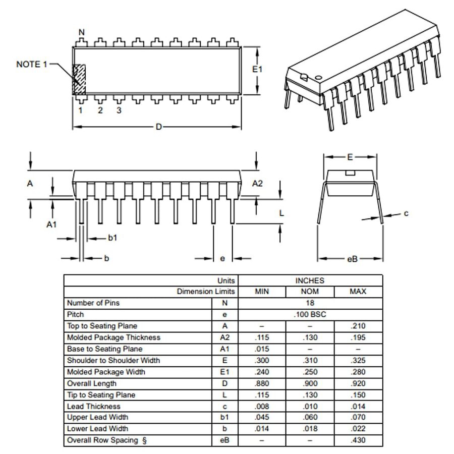 PIC16F628A-I/P%20PDIP-18%208-Bit%2020MHz%20Mikrodenetleyici