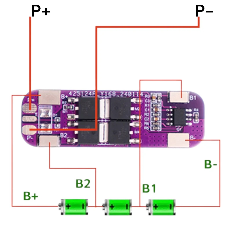 OLT%203S%2020A%2012.6V%20Li-ion%20BMS%20Mor%20PCB%20Balanssız%20Pil%20Koruma%20Devresi