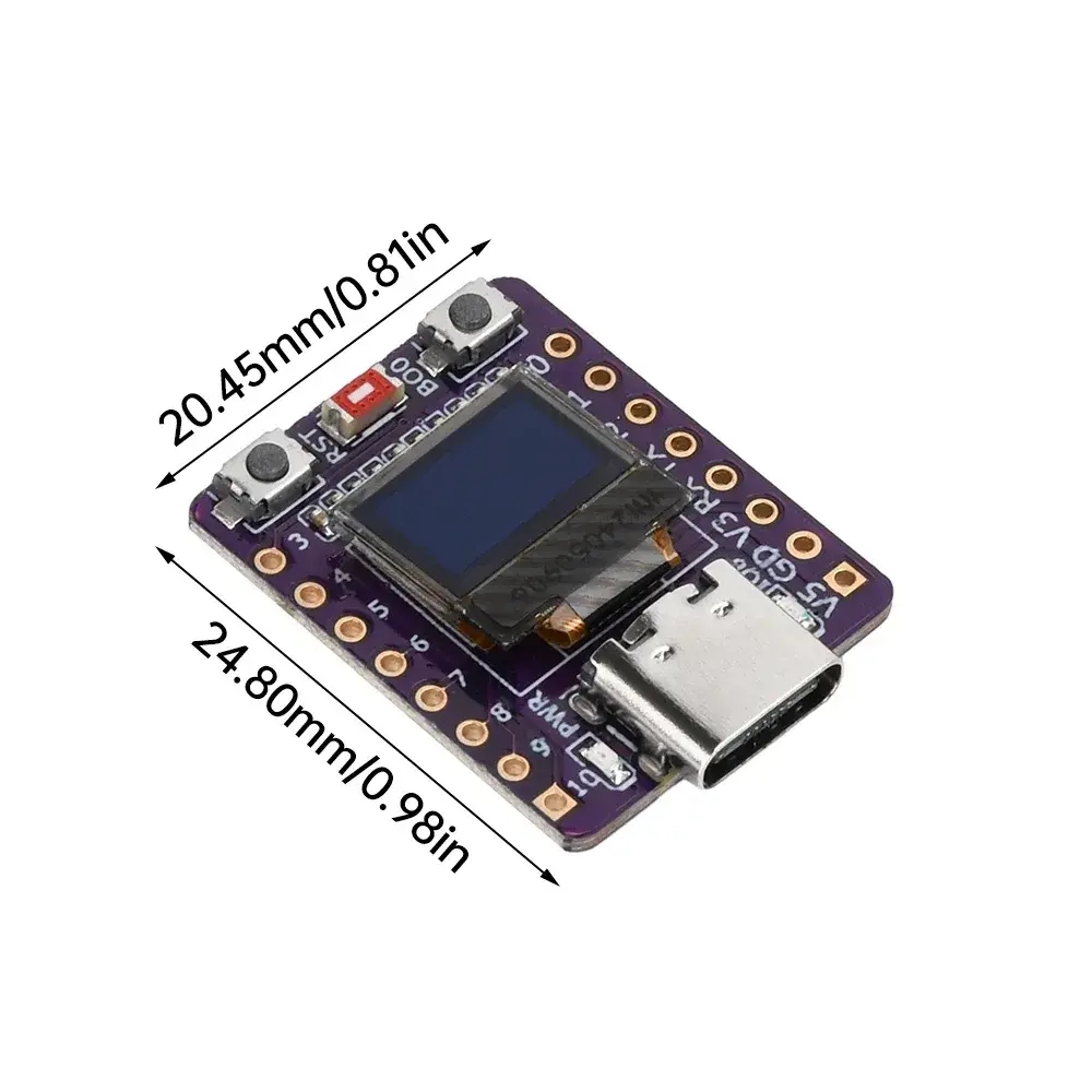 ESP32-C3%200.42%20İnç%20OLED%20Modülü%20Wifi%20ve%20Bluetooth%20Geliştirme%20Kartı