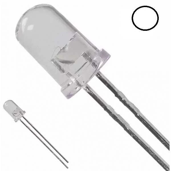 5mm%20Şeffaf%20Beyaz%20Led%20-%2010%20Adet