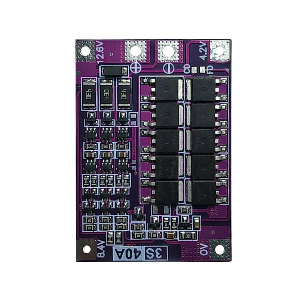 3S%2040A%20Balanslı%20Lityum%20Batarya%20BMS%20(Mor%20PCB)%20-%2012.6V