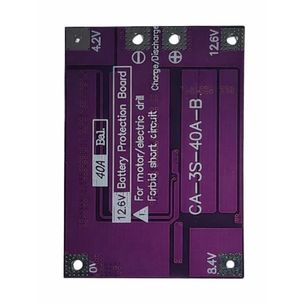 3S%2040A%20Balanslı%20Lityum%20Batarya%20BMS%20(Mor%20PCB)%20-%2012.6V