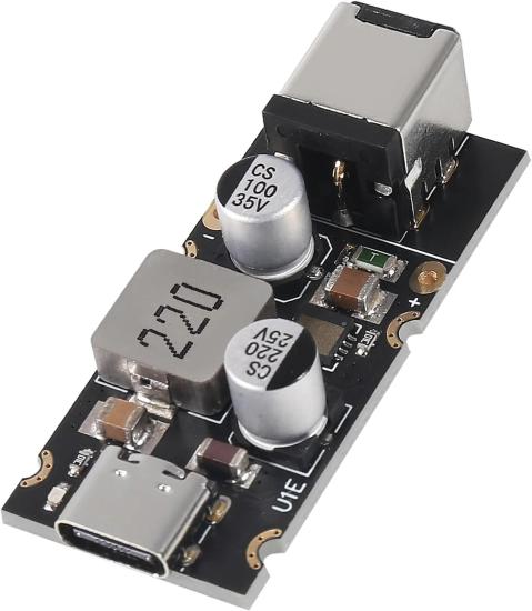 PD65W Type-C USB QC3.0 5V 9V 12V 20V Hızlı Şarj Modülü – 2.1x5.5 Jack