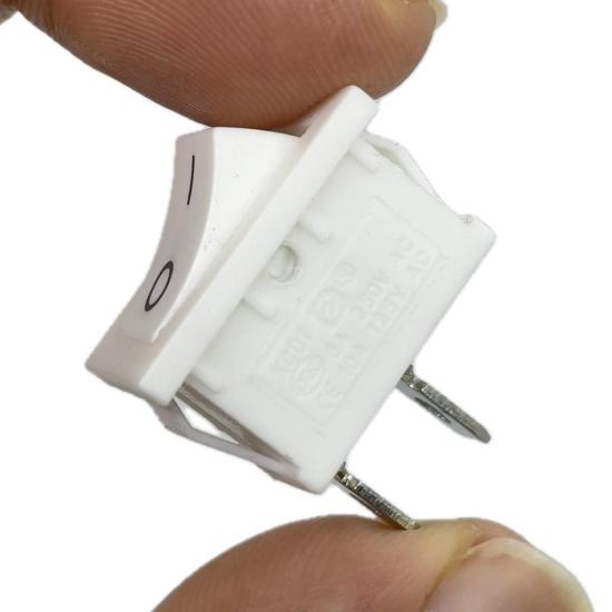 IC-120B Mini Işıksız Anahtar 2P On-Off Beyaz