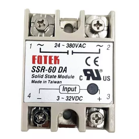 SSR-60DA Solid State Röle 60A (Geliştirme Kartlarıyla Uyumlu)