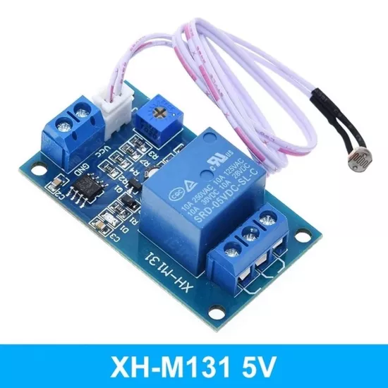 XH-M131 5V Ldr Işık Kontrollü Röle Modülü - Gece-Gündüz Algılayıcı