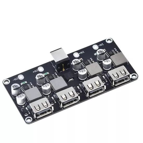 4 Kanal USB QC3.0 / QC2.0 DC-DC Buck Hızlı Şarj Modülü (12–30V)