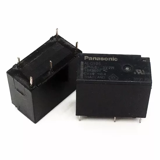 ALQ105 A01 Panasonic Röle 5VDC 10A 5 Pin Kombi Rölesi