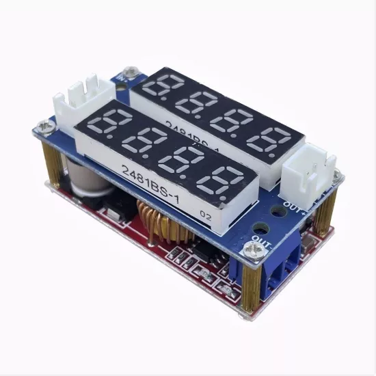 XL4015 5A CC-CV Volt Amper Ayarlı Çift Ekranlı Voltaj Düşürücü Modül
