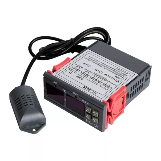 STC-3028 AC110-220V LCD Ekranlı Nem Sıcaklık Kontrol Modülü