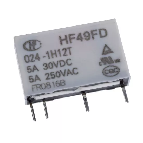HF49FD/024-1H12T 24V 5A 4 Pinli Röle