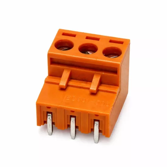 3 Pin Geçmeli Klemens 5.08mm 90 Derece