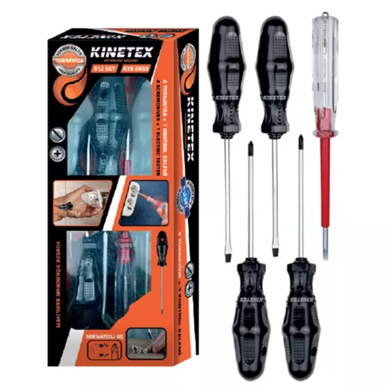 Kinetex Tornavida Seti 5’li KTX-2550