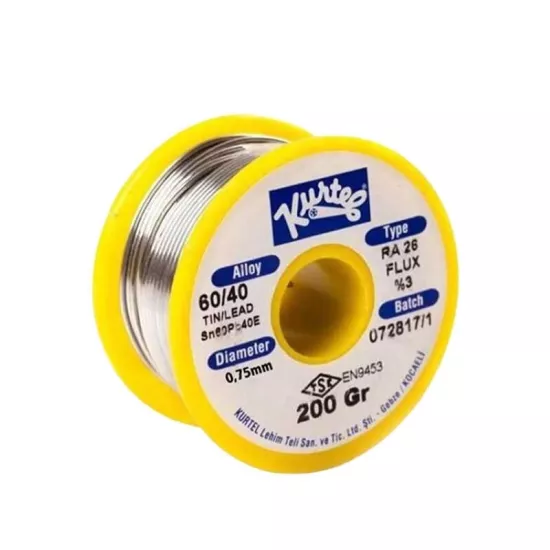 Kurtel Lehim Teli 60/40 - 0.75 mm - 200 Gr