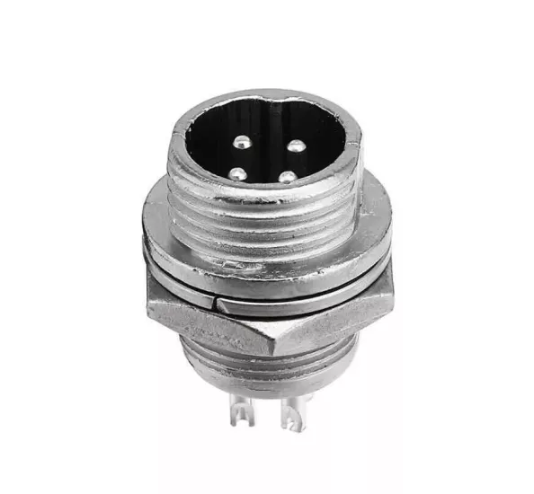 Mike Konnektör 4-Pin 12mm - Erkek