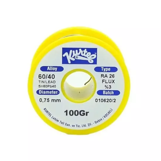 Kurtel Lehim Teli 60/40 - 0.75mm - 100 Gr
