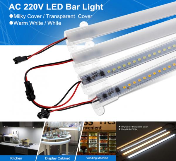 220 Volt Led Bar 1M Alüminyum Kasalı Dim Edilebilir Bar Led 220V