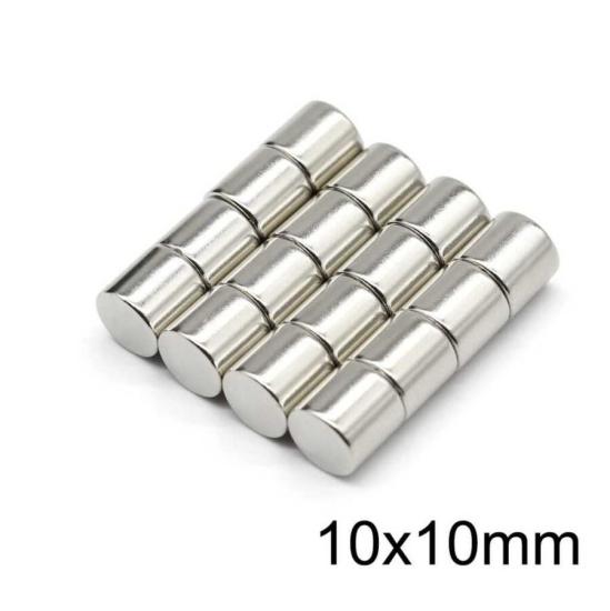 10X10mm Neodyum Güçlü Mıknatıs - Neodim Magnet
