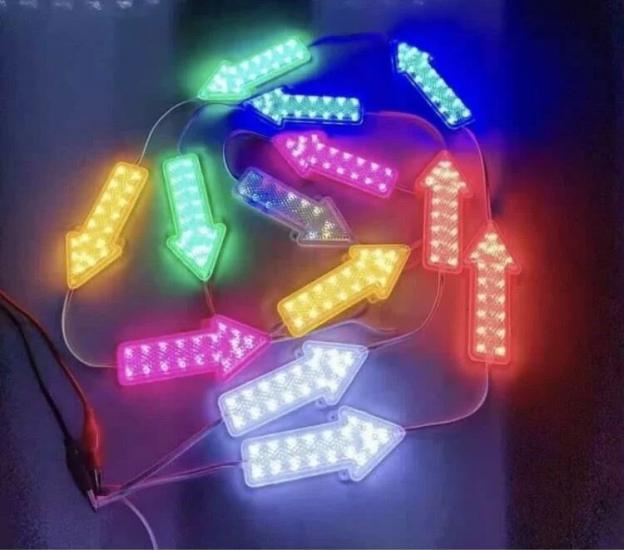 12 Volt Ok Yönlü Led Modül Beyaz 3 Adet