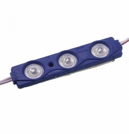 12 Volt Mavi 1,5 Watt 3 Lensli 2835 Reklamcı Modül 5 Adet