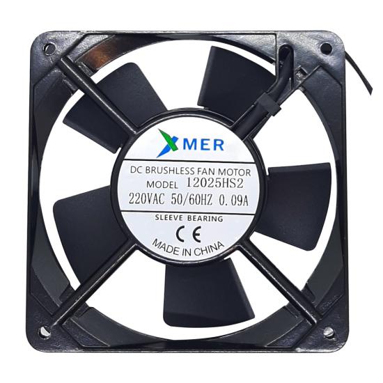120X120X25mm 220V 0.09A 2P XMER FAN METAL
