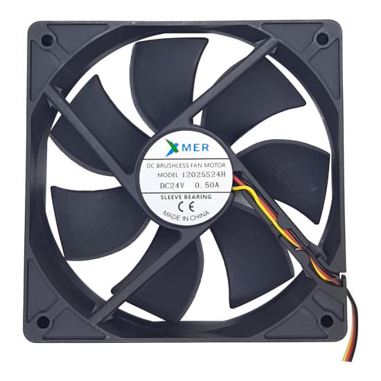 120X120X25mm 24V 0.50A 3P XMER FAN