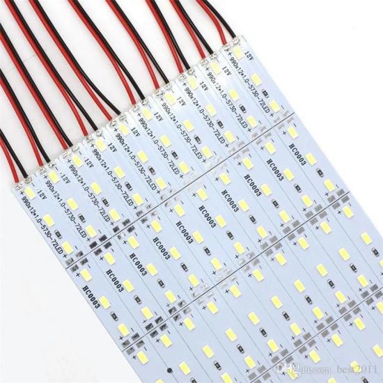24 Volt Bantlı 5730 24V Led Bar Alüminyum Çubuk Led 72 Ledli