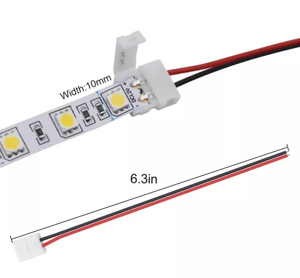 IC-272E-1 Kablolu Şerit Led Konnektörü 2P 15cm