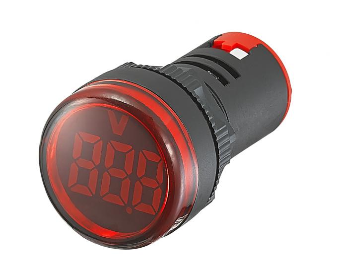 Pano Tipi Dijital Voltmetre Sinyal Lambası 20V-AC 500V-AC Kırmızı