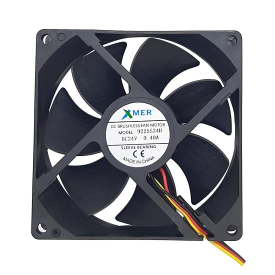 92X92X25mm 24V 0.29A 3P XMER FAN