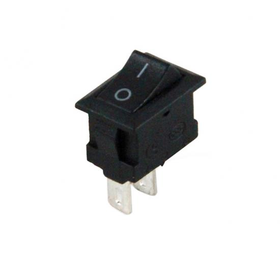 Mini Işıksız Anahtar On-Off 2P Siyah