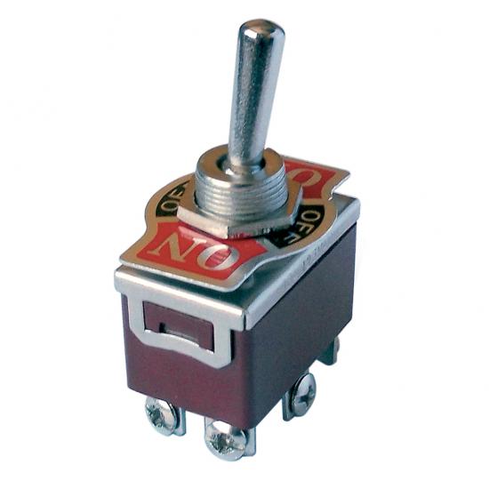 Toggle Switch 6P ON-OFF Ø12mm