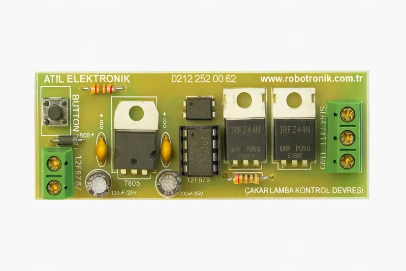 Polis Çakarı Devresi Kartı 2 Çıkışlı 12-24V DC