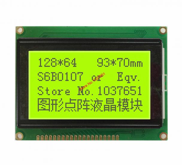 128x64 Grafik Lcd Ekran Yeşil - GDM12864H