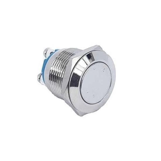 19mm Metal Buton Düz - PBS28B-2 (D98)