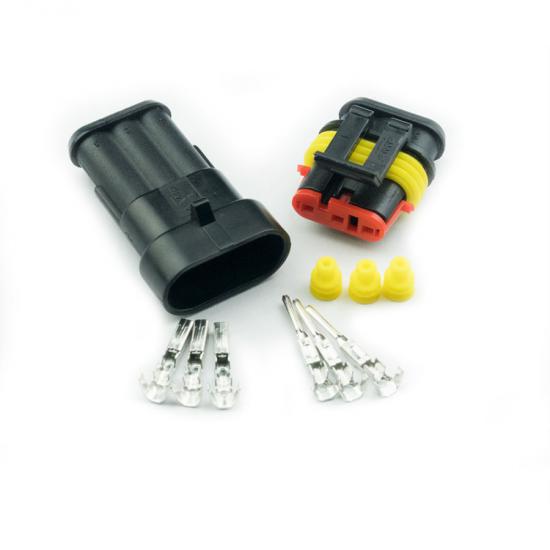 3 Pin Su Geçirmez Araç Konnektör Takımı 1.5mm