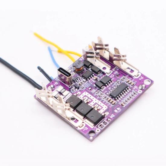 5S 21V 20A Lityum Batarya Matkap BMS Type-C Şarjlı Dikine Soketli