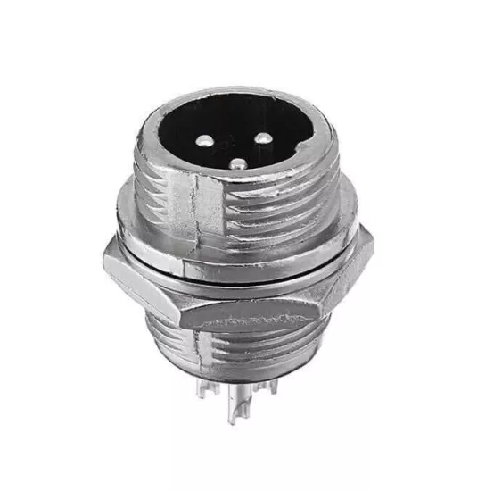 Mike Konnektör 3-Pin 12mm - Erkek