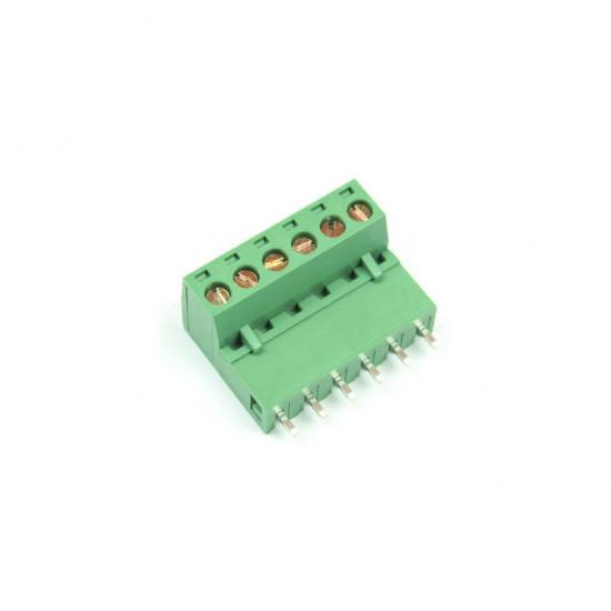 6 Pin Geçmeli Klemens 5.08mm 180 Derece