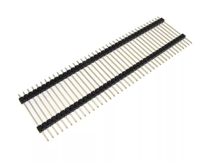 1x40 32mm Erkek Header 40 Pin 2.54mm 180 Derece