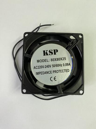 80X80X25mm 220V 0.09A 2P Metal Fan