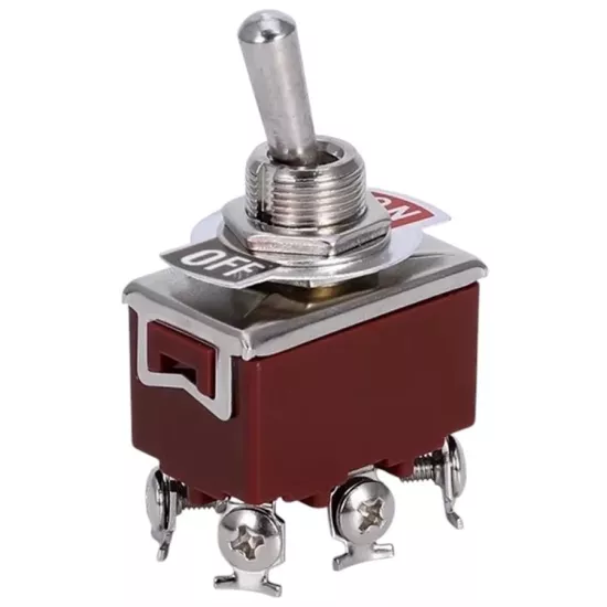 Toggle Switch 6P ON-OFF Ø12mm
