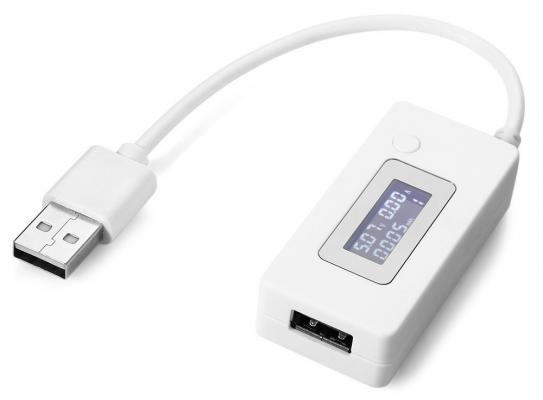 USB Voltaj ve Akım Göstergesi Kablolu