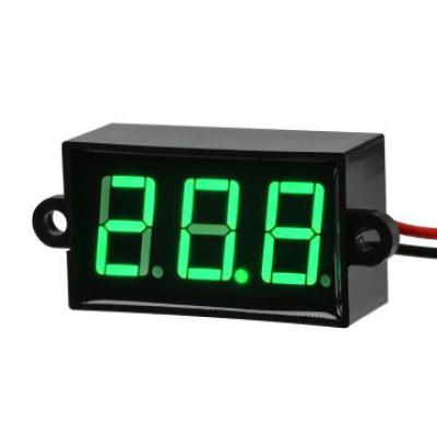 0.56’’ 0-30V 3 Kablolu DC Yeşil Voltmetre