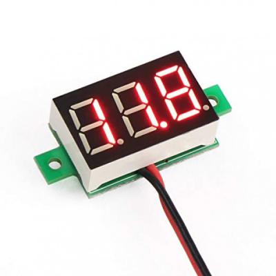0.28’’ 3.5-30V Iki Kablolu DC Kırmızı Voltmetre
