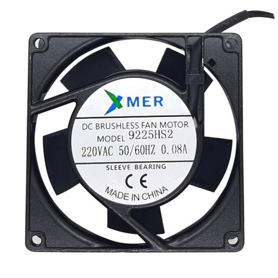 92X92X25mm 220V 0.08A 2P Metal Fan